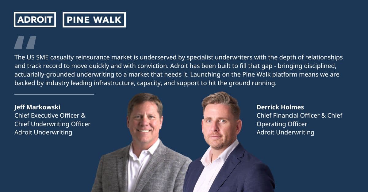 The Fidelis Partnership launches Adroit, a new US SME casualty reinsurance MGA